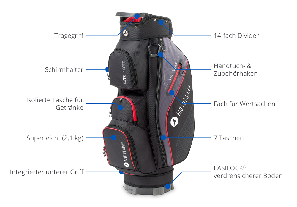 Motocaddy lite golf bag sales
